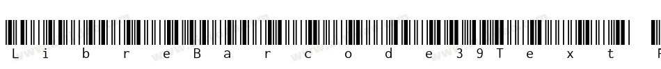 LibreBarcode39Text R字体转换